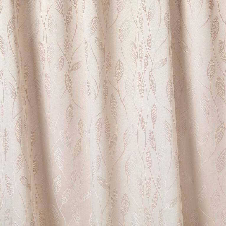 Living & Co Jardin Curtains Natural 150-230cm Wide/160cm Drop, Natural, hi-res