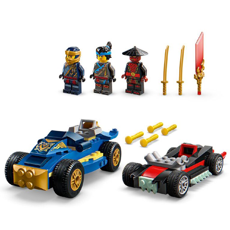 LEGO Ninjago Rogue Verses Drix Race Car Duel 71840, , hi-res