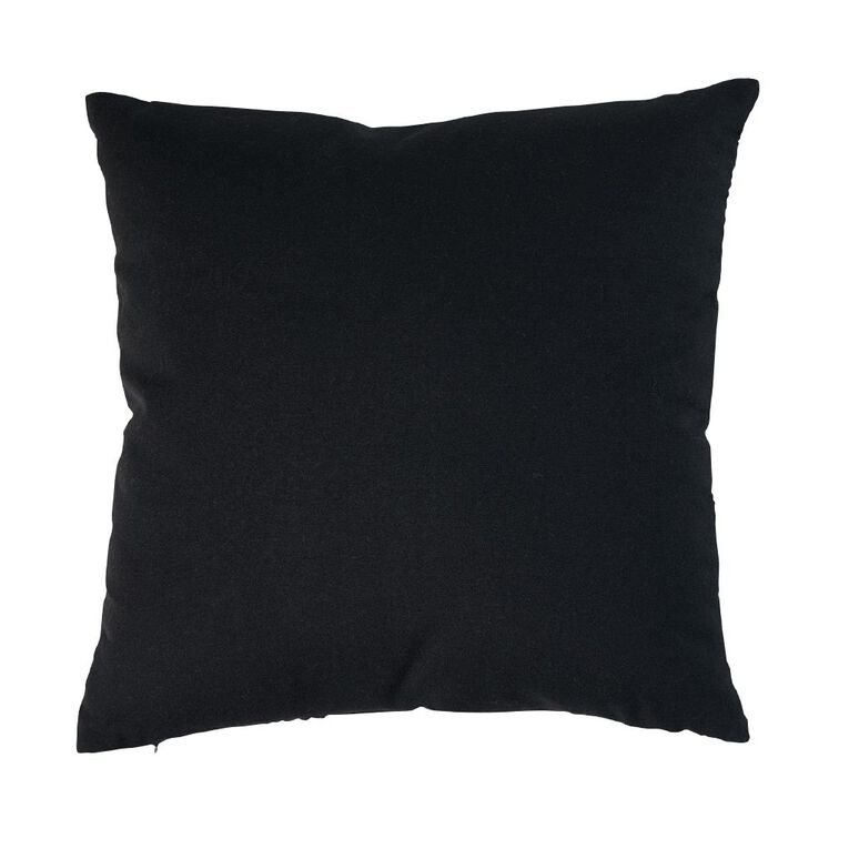 Living & Co Cushion Boucle Black 45cm x 45cm, , hi-res