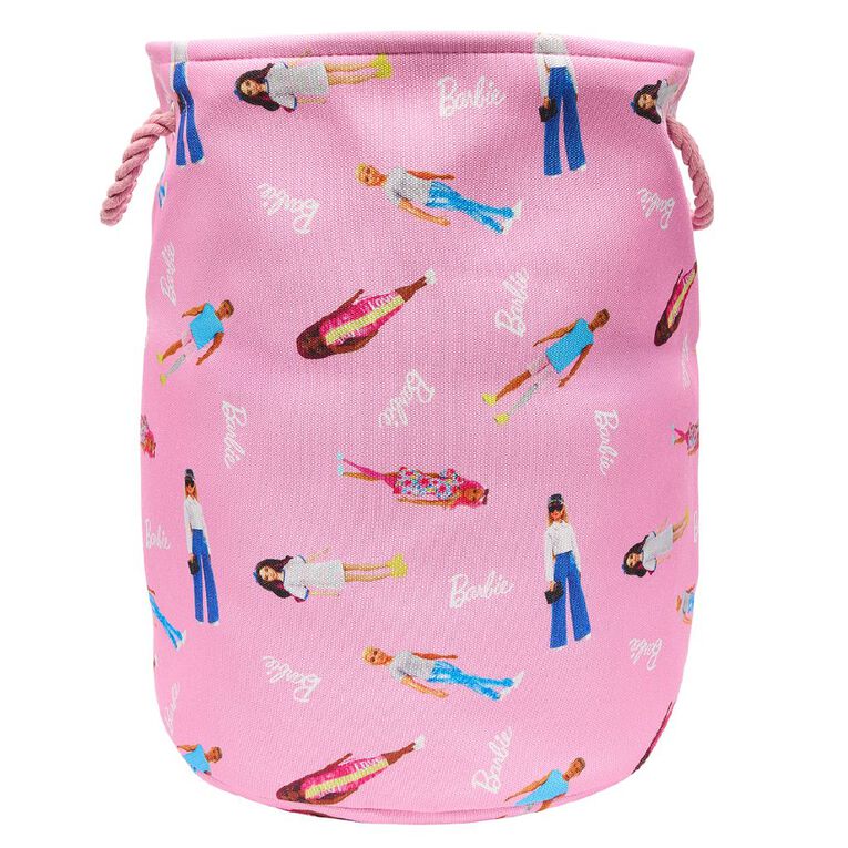 Barbie Toy Hamper Doll Print Pink, , hi-res
