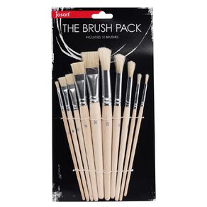 Jasart Paint Brush Short 10 Pack