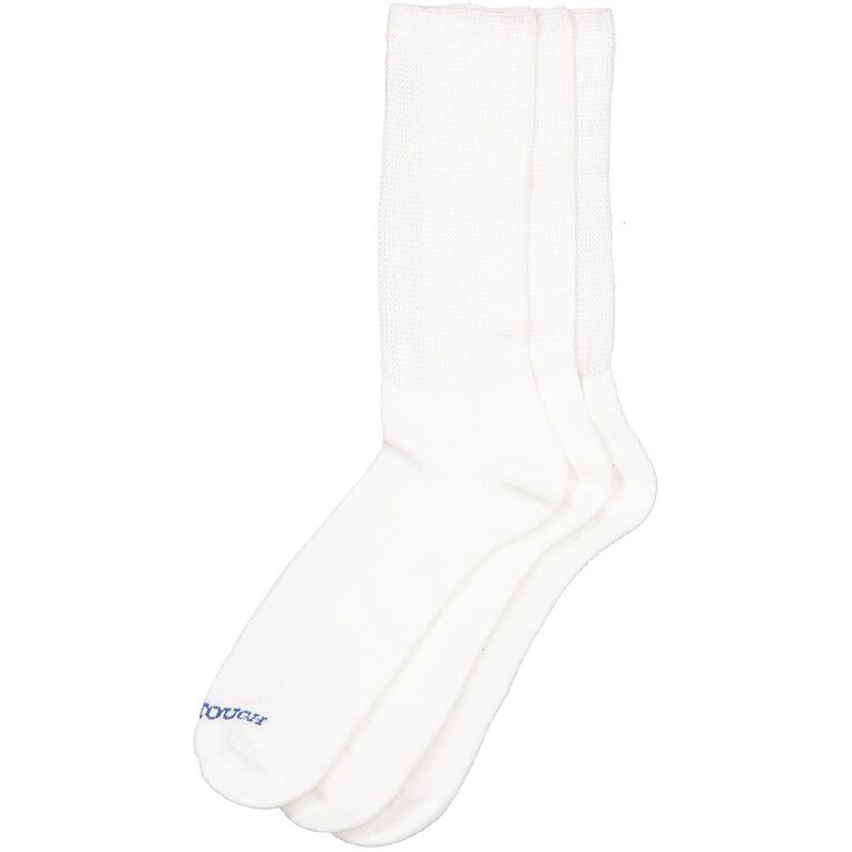 Darn Tough Men's Comfort Crew Health Socks 3 Pack White The Warehouse
