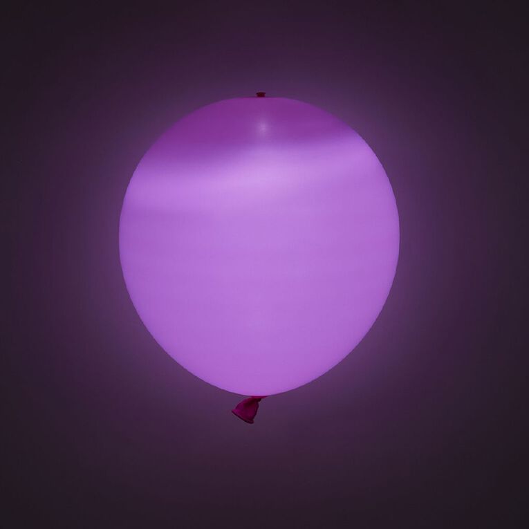 Hoorah Light Up Balloons Pink 3 Pack Pink, , hi-res