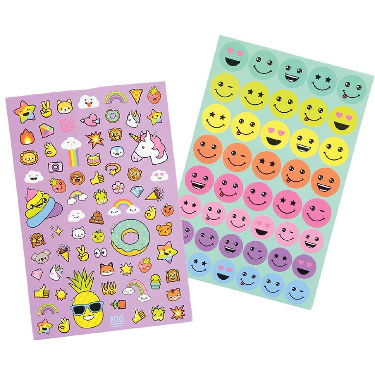 Kookie Sticker Book 5 Page Sparkles & Smiles, , hi-res