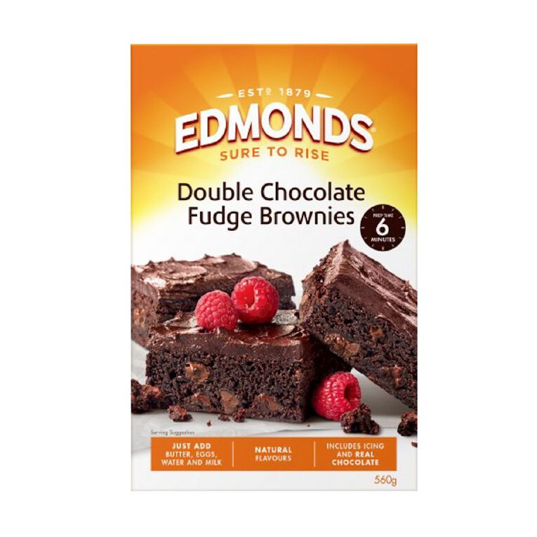 Edmonds Double Chocolate Fudge Brownies 560g, , hi-res
