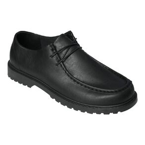 H&H Men's Moc Toe Lace Up Shoes