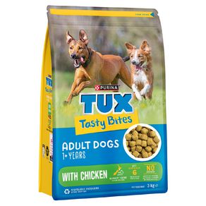 TUX Tasty Bites Chicken Dry Dog Food 3kg
