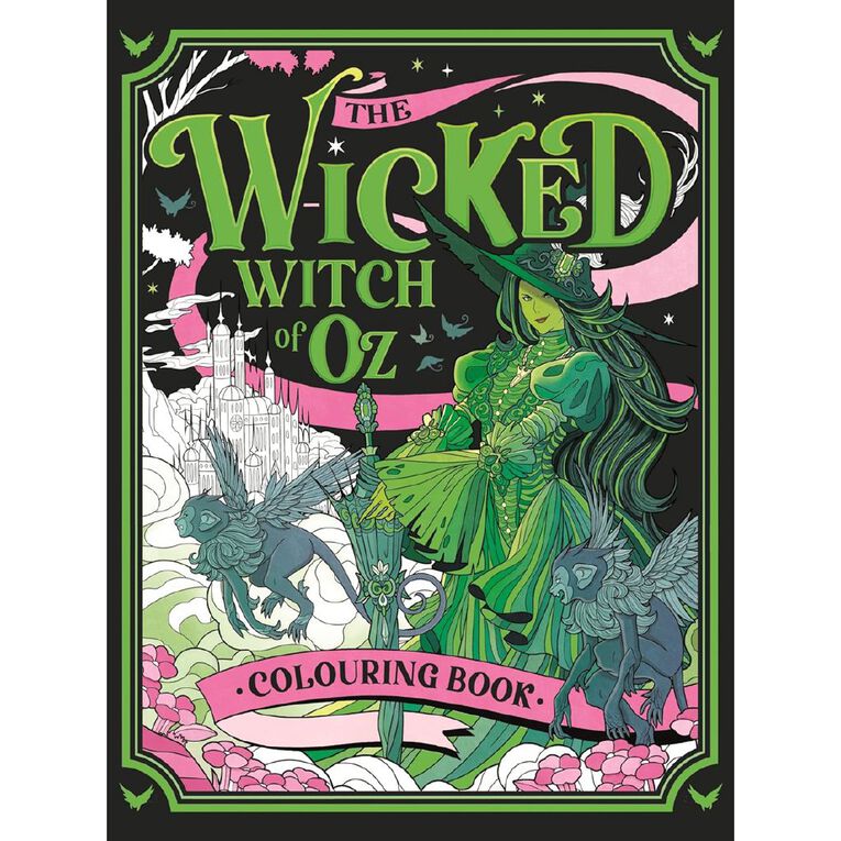Wicked Witch Of Oz Colouring Book by Tabreth, , hi-res