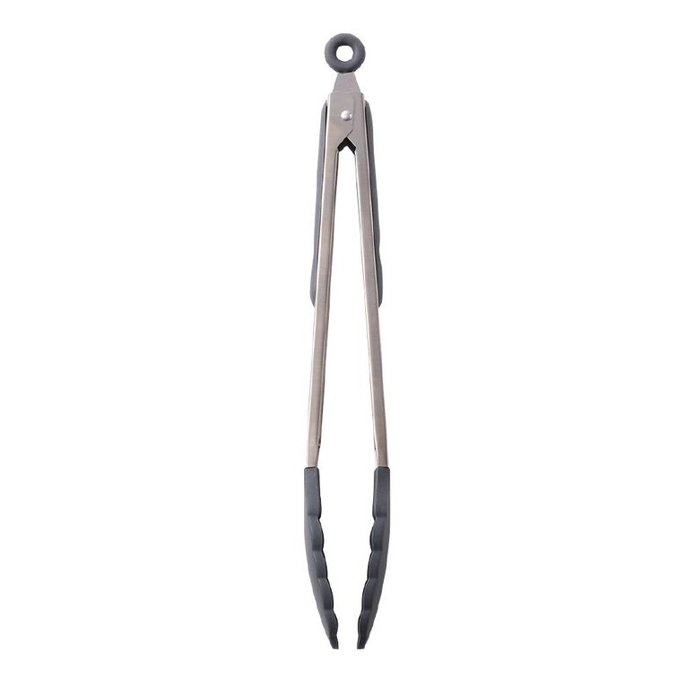 Living & Co Soft Flex Tong 35cm Charcoal, , hi-res