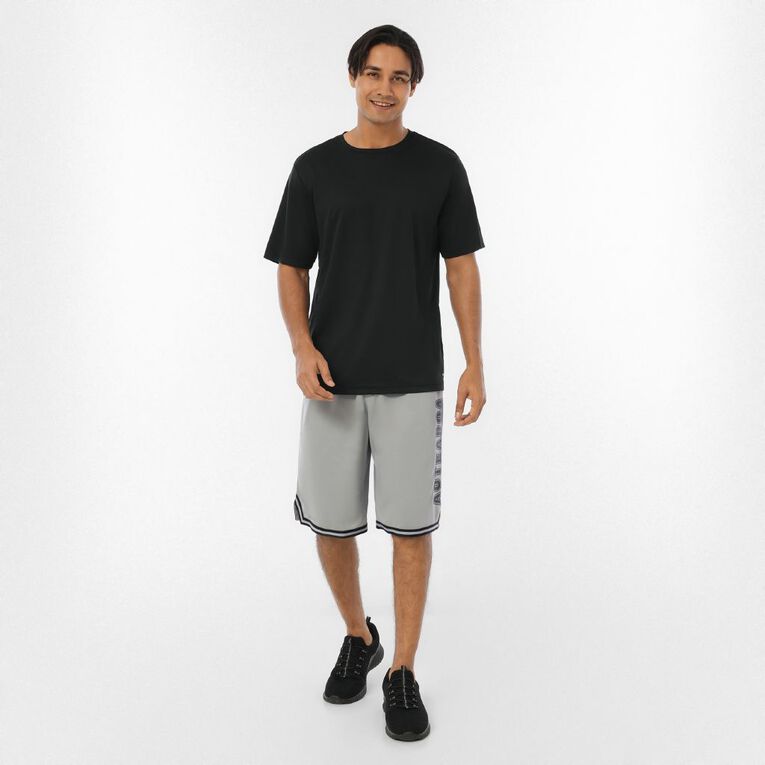 Active Intent Men's Supporter Basketball Shorts, Grey Mid, hi-res