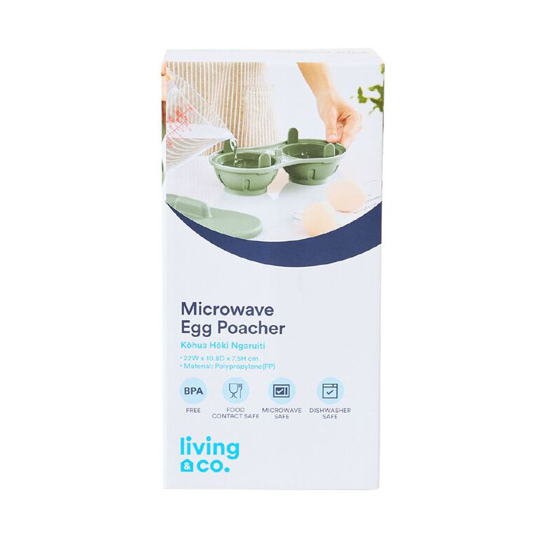 Living & Co Microwave Egg Poacher, , hi-res