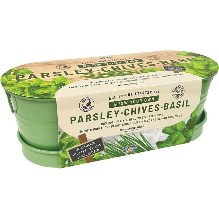 Boutique Garden Windowsill Tin Herbs Mix, , hi-res