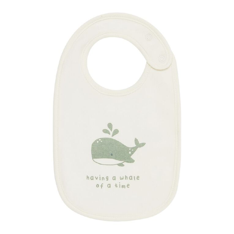Young Original Babys' Dome Bibs 3 Pack, Green Light, hi-res