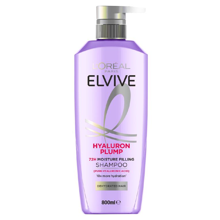 L'Oreal Paris Elvive Hyaluron Plump Shampoo 800ml, , hi-res