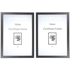 Living & Co Value Certificate Frame 2 Pack