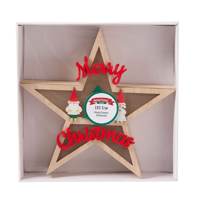 Wonderland Novelty LED Star Decoration, , hi-res