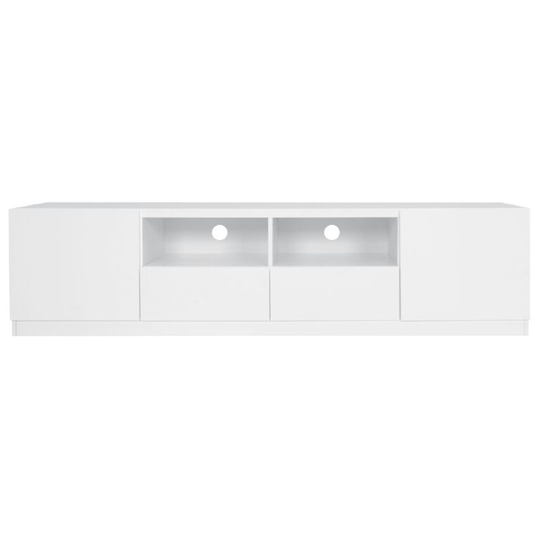 Living & Co Tahoe Entertainment Unit 180cm White, , hi-res
