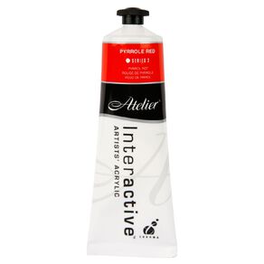 Atelier S3 Arylic Paint Pyrrole Red 80ml