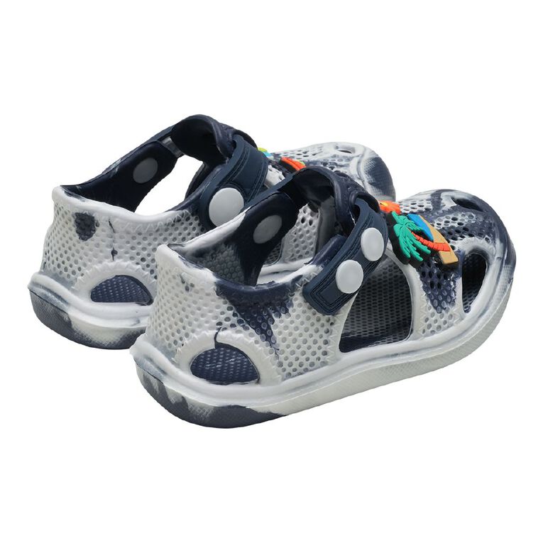 Young Original Junior Kids' Messy Kindy Shoes, Navy, hi-res