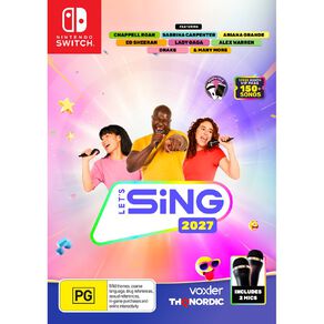 Nintendo Switch Lets Sing 2027 2 Mic Bundle