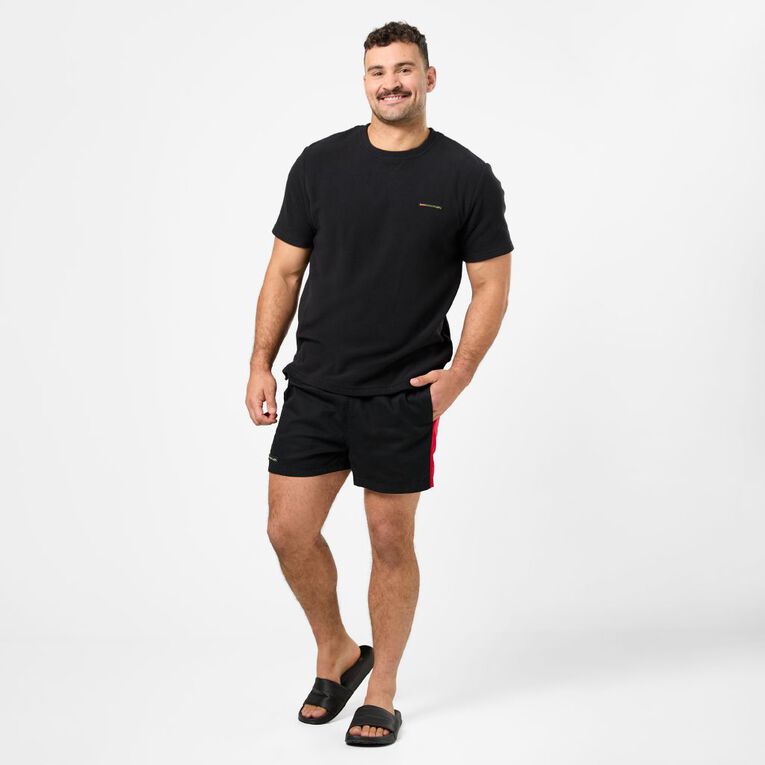 Back Country Solid Fleece Short Sleeve Tee, Black, hi-res