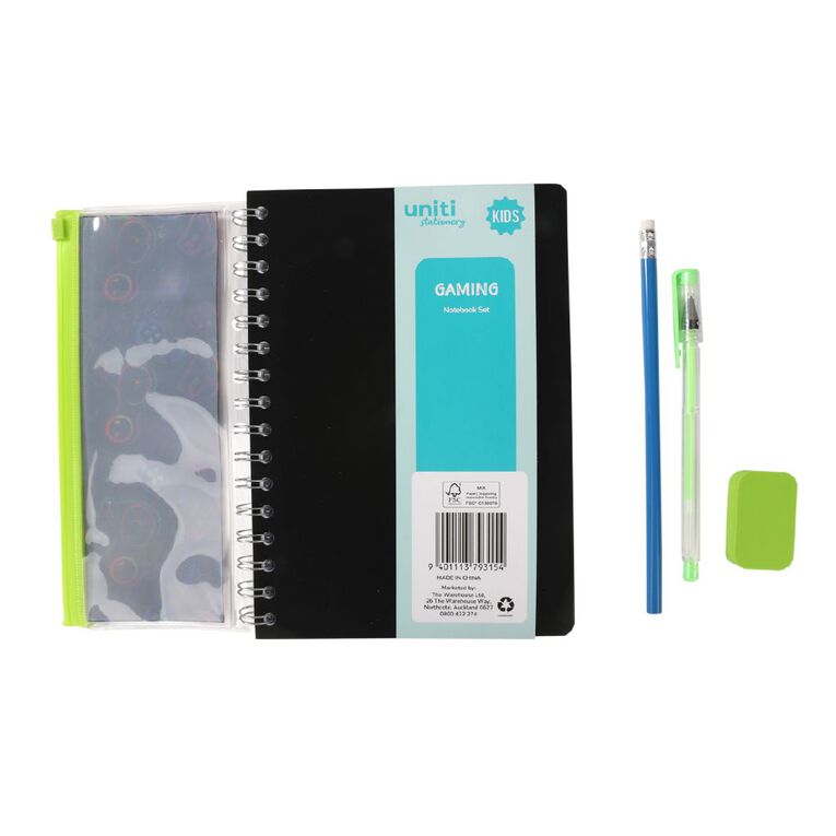 Uniti Kids Gaming Notebook Set, , hi-res