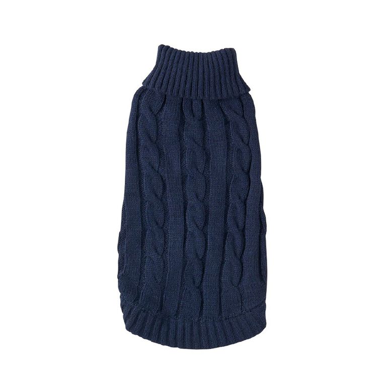Petzone Cable Knit Jumper Navy X Small, , hi-res