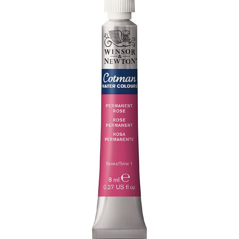 Winsor & Newton Cotman Watercolour Paint 8ml Permanent Rose, , hi-res