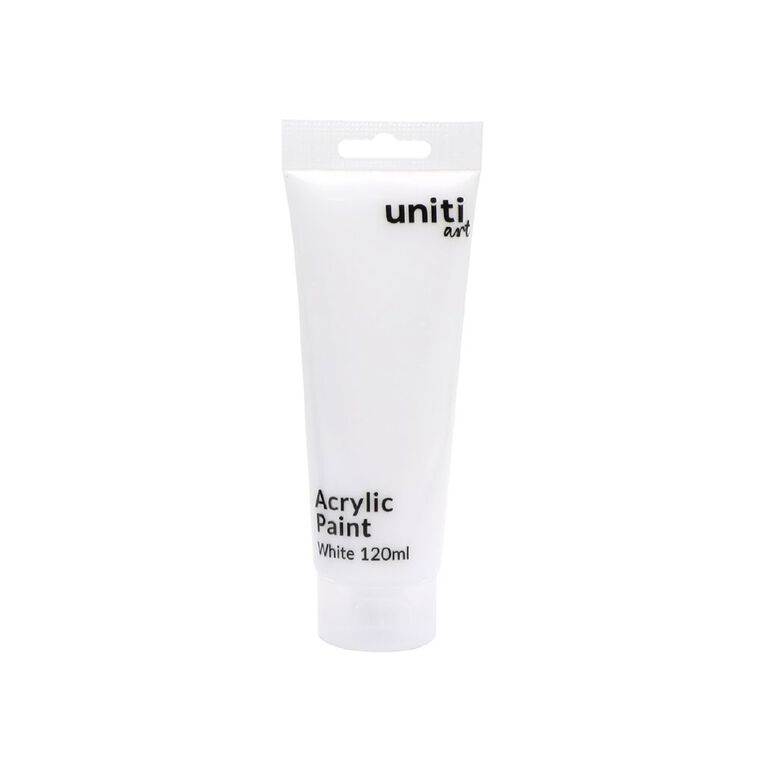 Uniti Acrylic Paint White 120ml, , hi-res