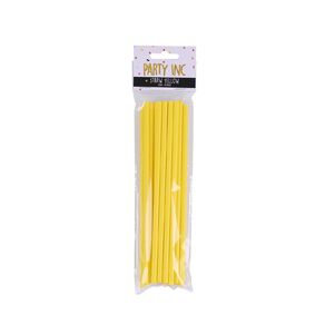 Party Inc Straw Yellow 20 Pack