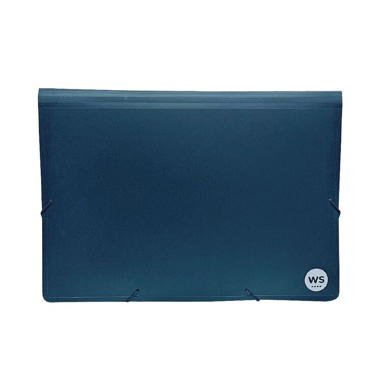 WS Expanding File PP Black Foolscap, , hi-res