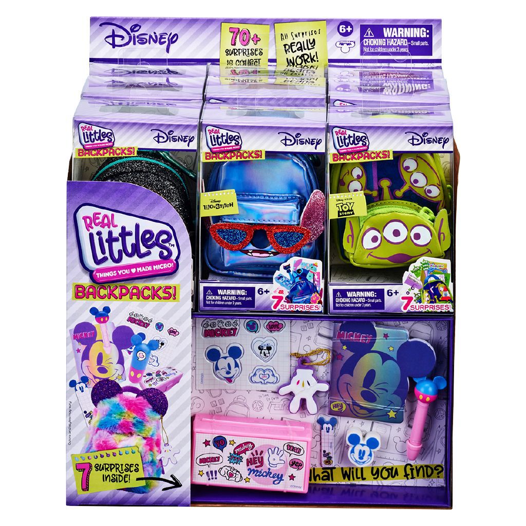 real littles mini backpacks disney