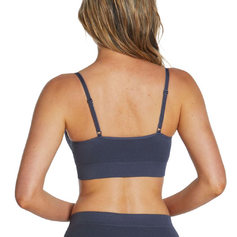 Clio Women's Moulded Bralette, Blue Dark, hi-res