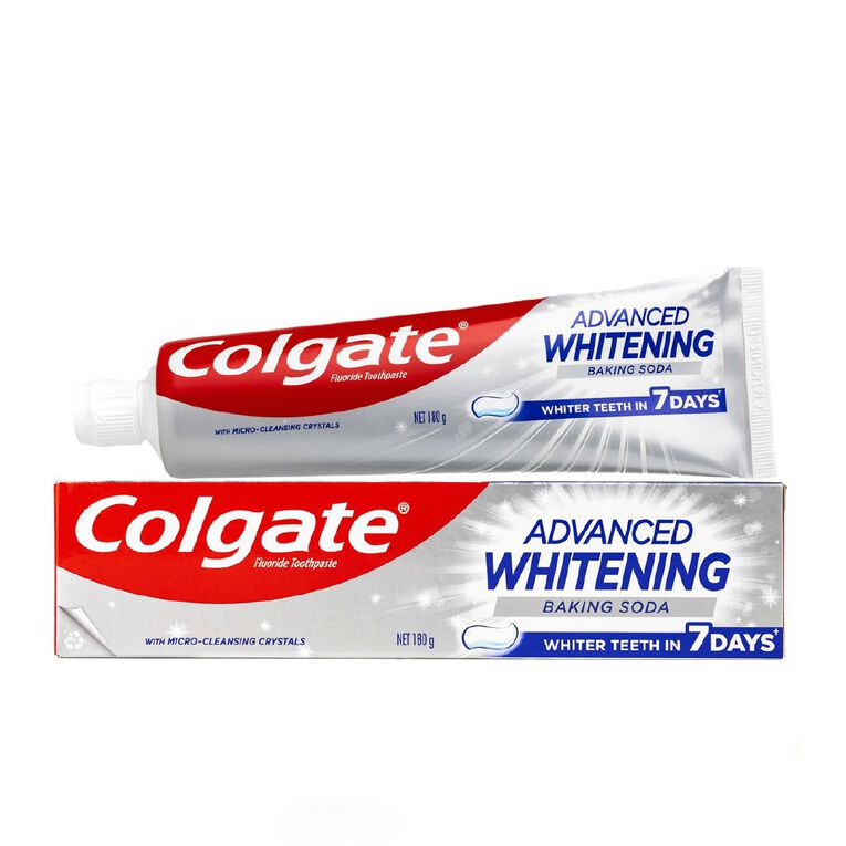 Colgate Advance White Baking Soda Toothpaste 180g, , hi-res