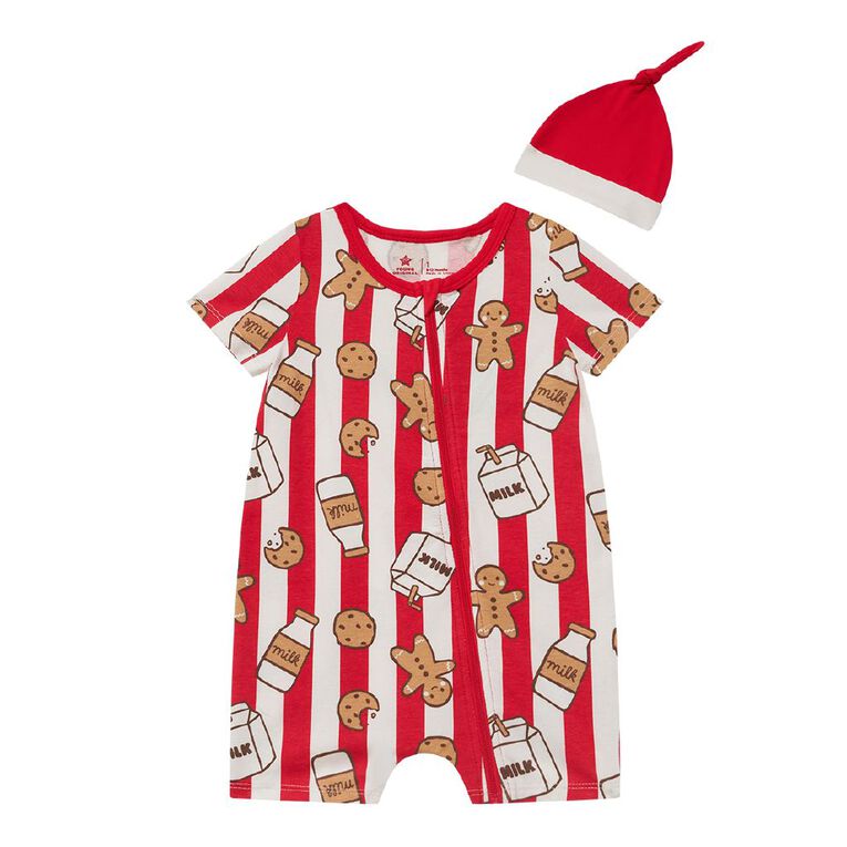 Young Original Romper Ctn Xmas, Red Mid, hi-res
