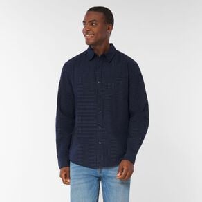 H&H Men's Long Sleeve Dobby Shirt