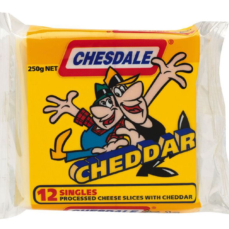 Chesdale Slices Cheddar 250g, , hi-res