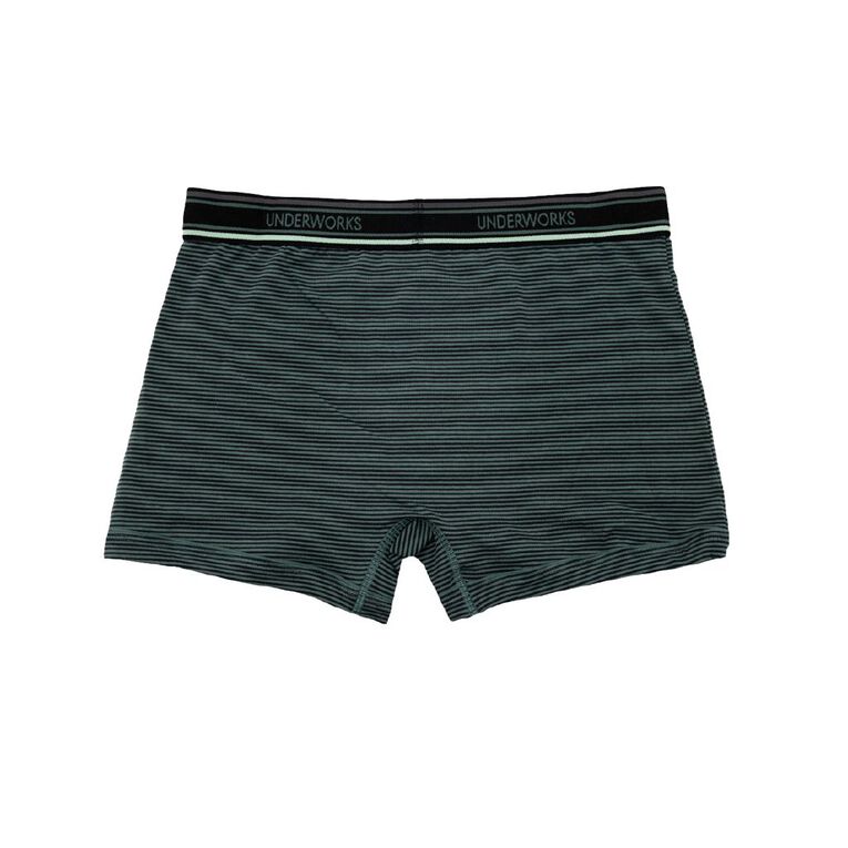 Underworks Men's No Ride Trunks 3 Pack, Khaki, hi-res