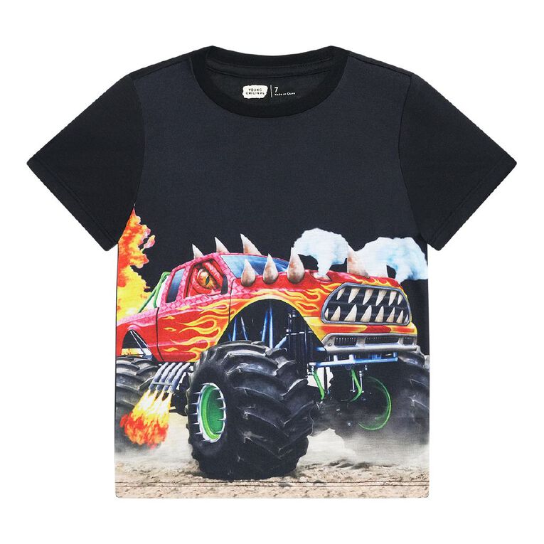 Young Original Short Sleeve Printed Tee, Black, hi-res