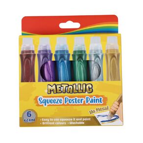 Squeezed Poster Paint Metallic