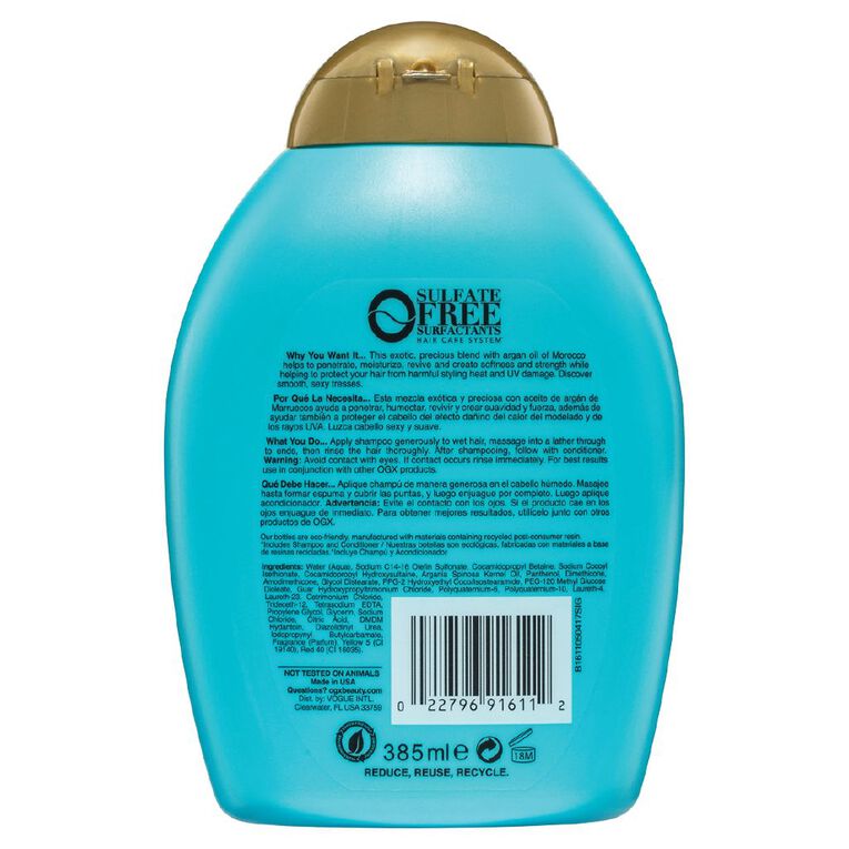 OGX Argan Oil Morocco Shampoo 385ml, , hi-res