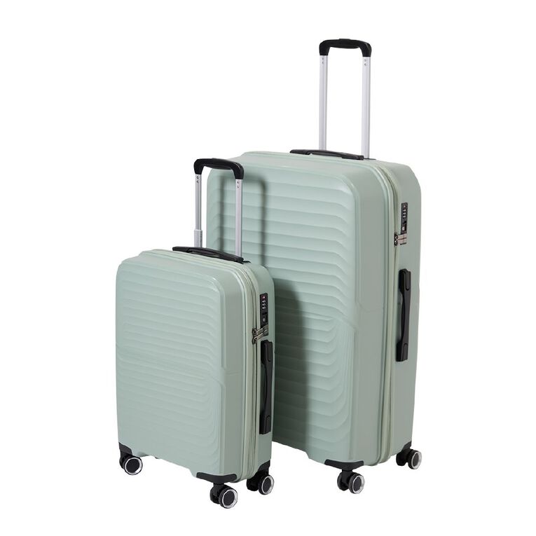 Intrepid 70cm Hardside Checked Suitcase Green, , hi-res
