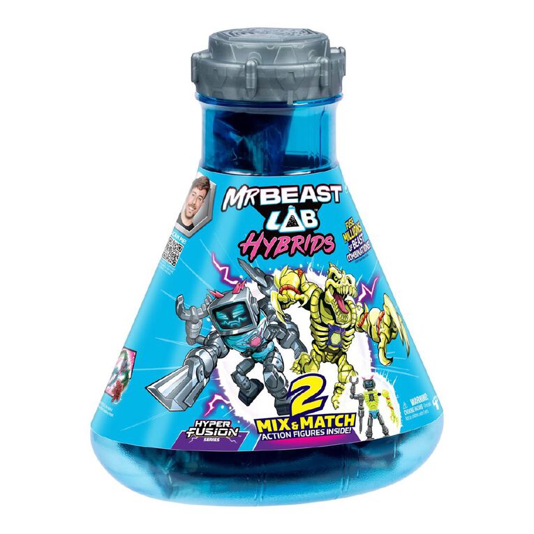 Mr Beast Lab Hybrids 2 Mix & Match Action Figure Multi Pack, , hi-res