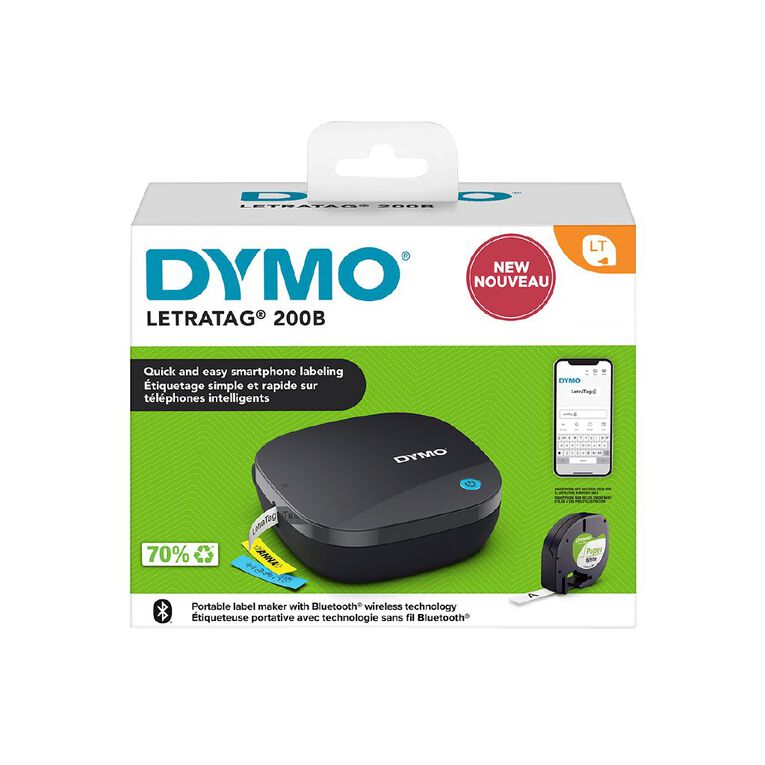 Dymo LetraTag 200B Portable Bluetooth Label Maker Black The Warehouse