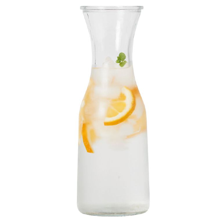 Living & Co Glass Carafe Clear 1L, , hi-res