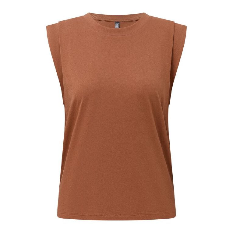H&H Women's Relaxed Tank Top, Brown Light, hi-res