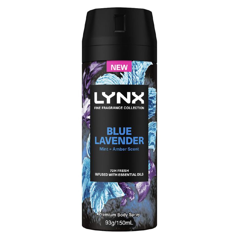 Lynx Deodorant Fine Fragrance Blue Lavender 150ml The Warehouse