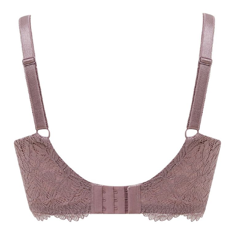 H&H Women's Side Lace Full Cup T-shirt Bra, Pink Dark, hi-res