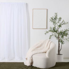 Living & Co Venus Sheer Voile White