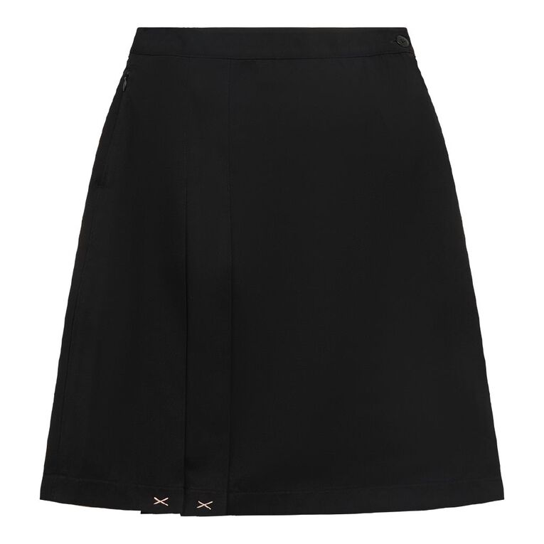 Schooltex Two Side Pleat Skirt, Black, hi-res